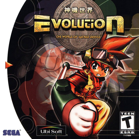 Evolution the World of Sacred Device box art for Sega Dreamcast